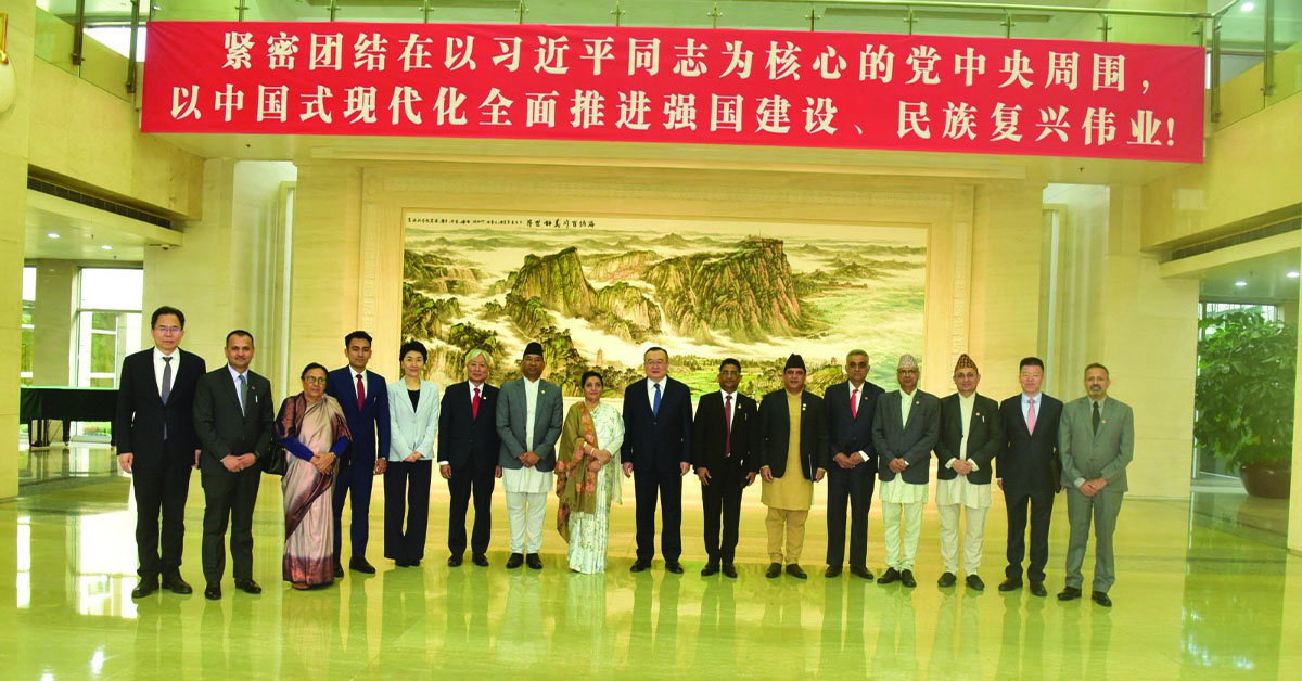 Former President of Nepal Bhandari Meets CPC’s IDCPC Head Liu in Beijing