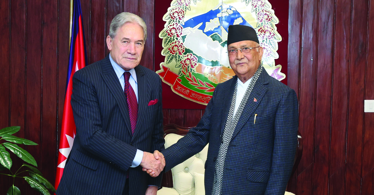 New Zealand DPM Meets Nepal’s PM Oli