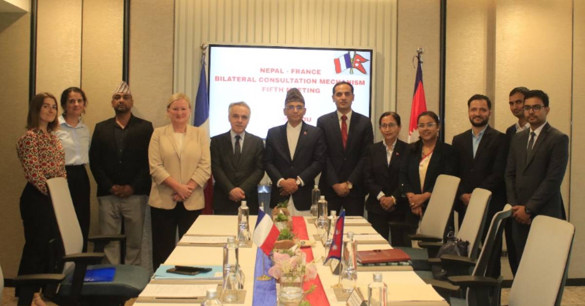 Nepal-France Hold Fifth Bilateral Consultation Meeting in Kathmandu, Commit to Strengthening Cooperation