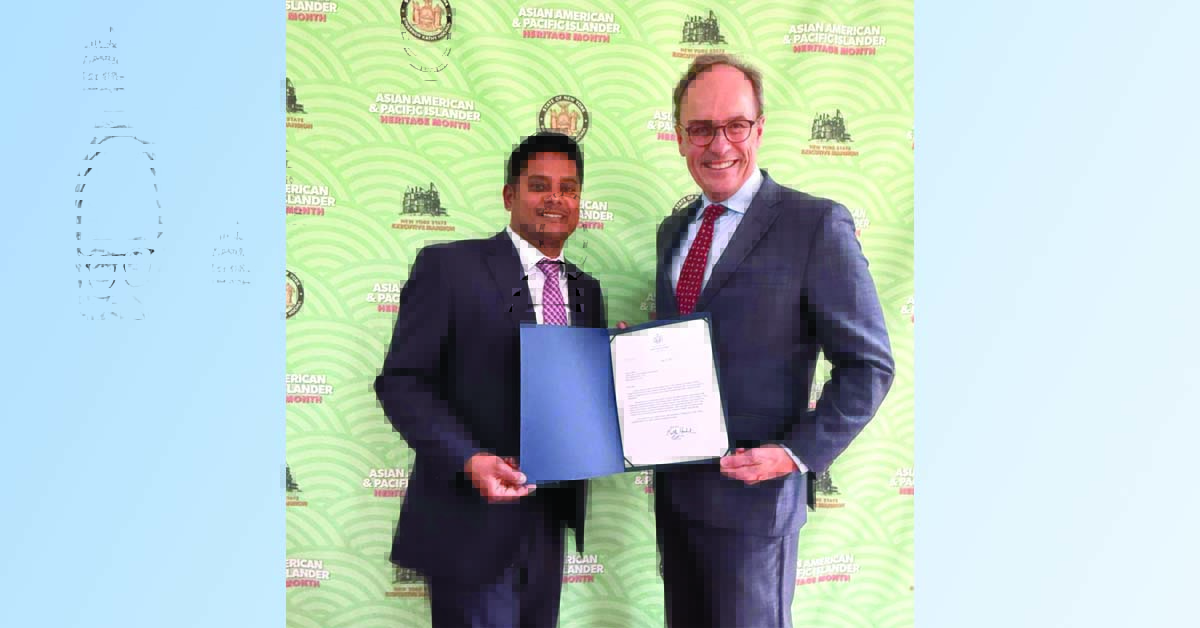 Amit Pratap Shah Honored by New York Governor for Service to AAPI Community