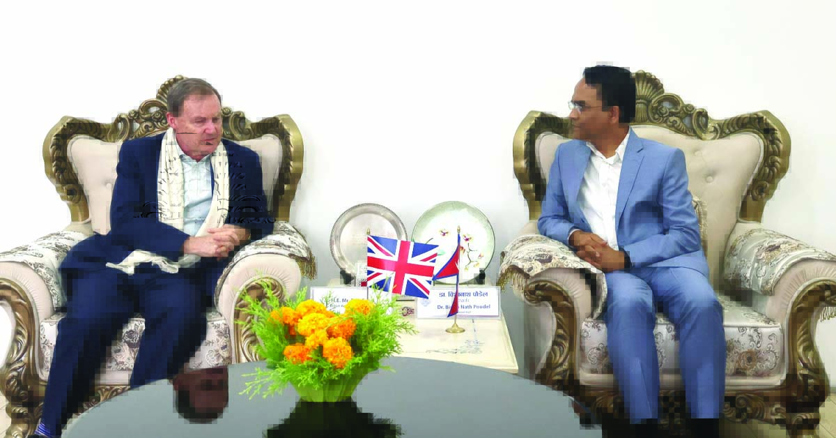 British Ambassador Fenn Meets Nepal’s Central Bank Governor Poudel