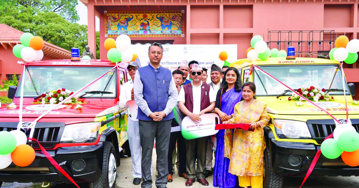 Indian Government Gifts 40 Ambulances to Nepal