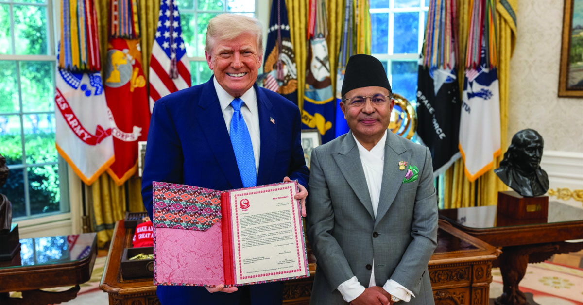 Letter of Credence Presented to President Trump