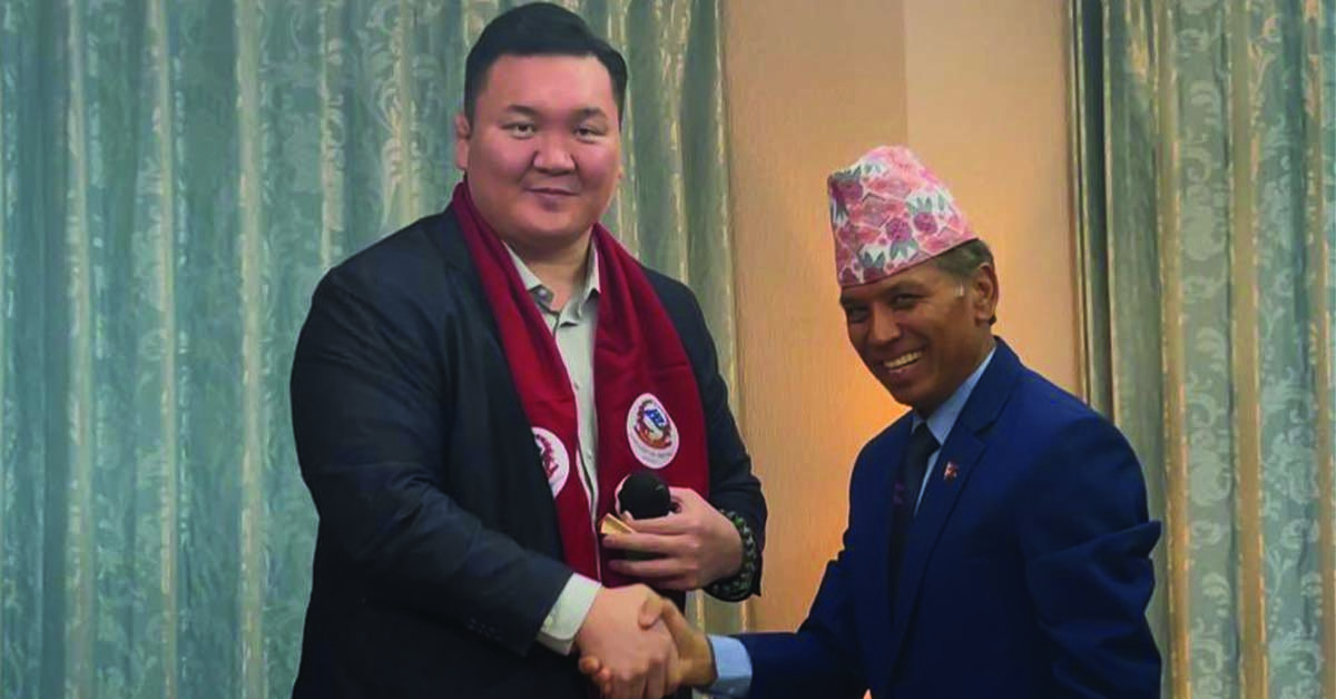 Nepali Ambassador to Japan Subedi Welcomes Sumo Legend Yokozuna Hakuho