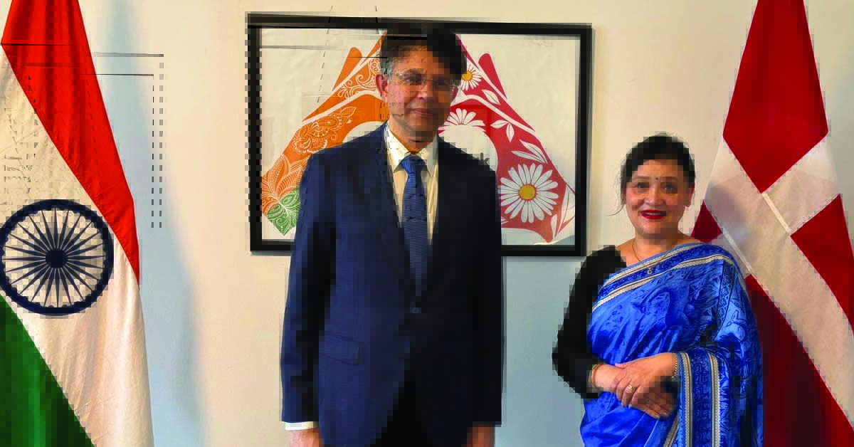 Nepali Ambassador Tuladhar Meets Indian Counterpart in Denmark