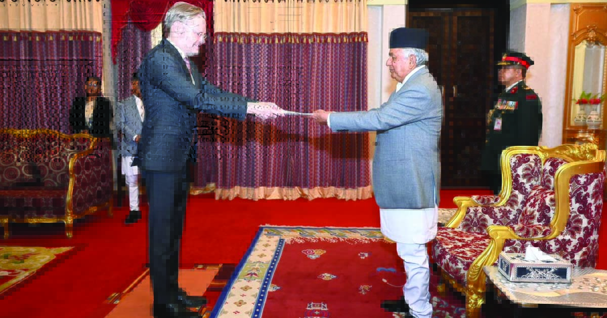 President Paudel Receives Letters of Credence from Five Non-Resident Ambassadors