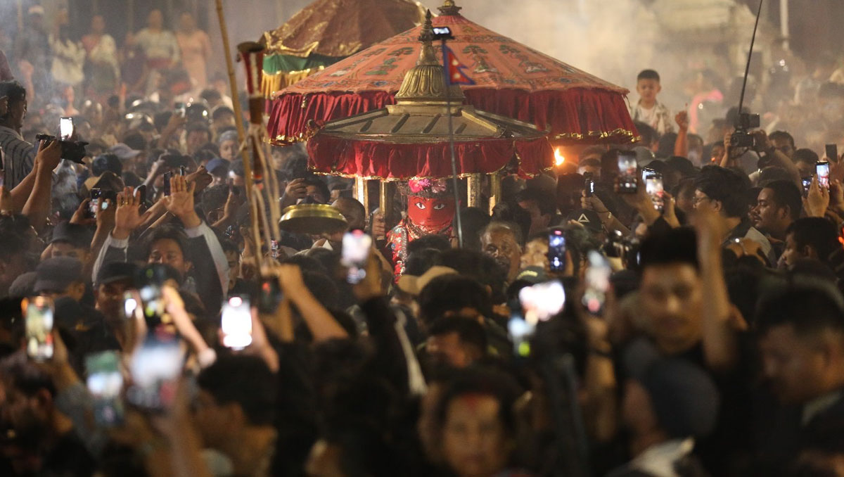 Rato Machhindranath Reinstalled in Bungmati Temple 10 Years After Gorkha Earthquake