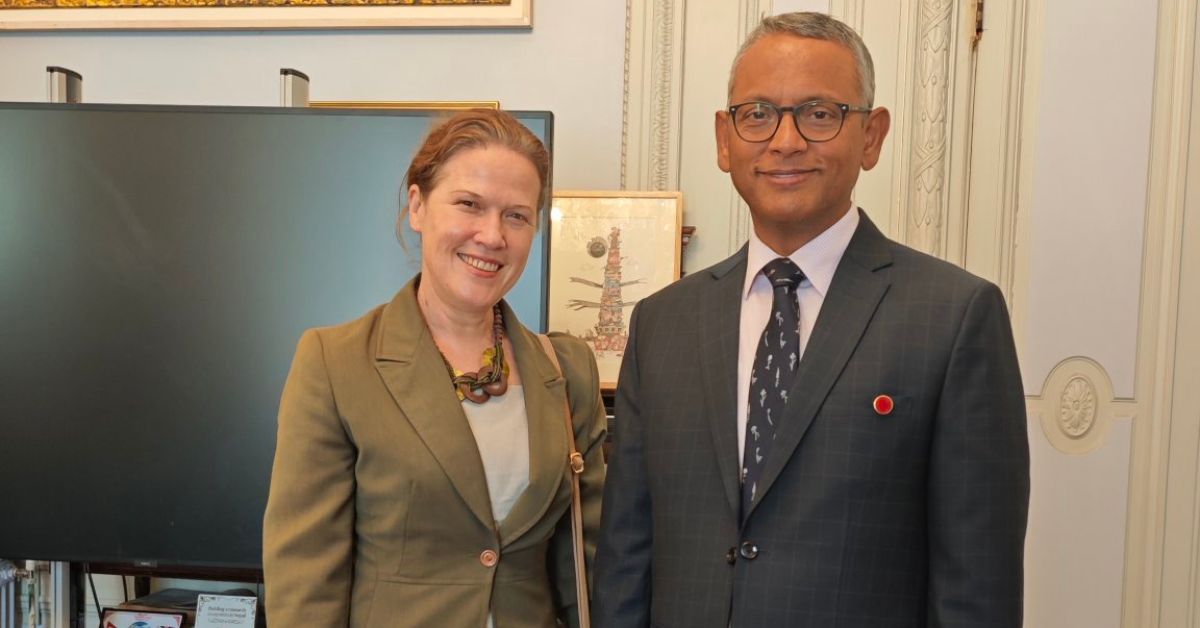 Ambassador Ghimire Meets Embassy Magazine Director Stewart