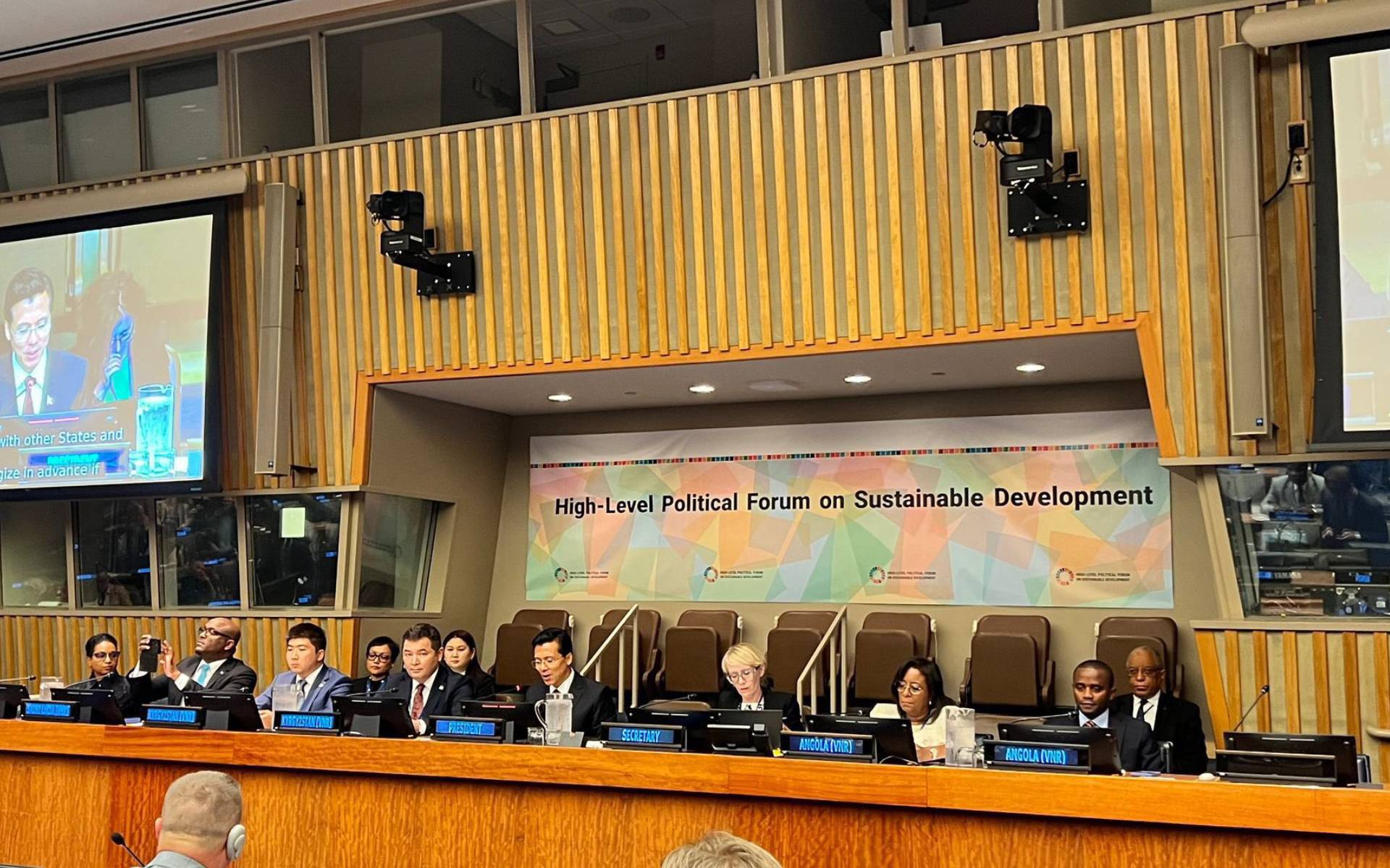ECOSOC Vice-President Thapa Chairs VNR Session at HLPF 2025
