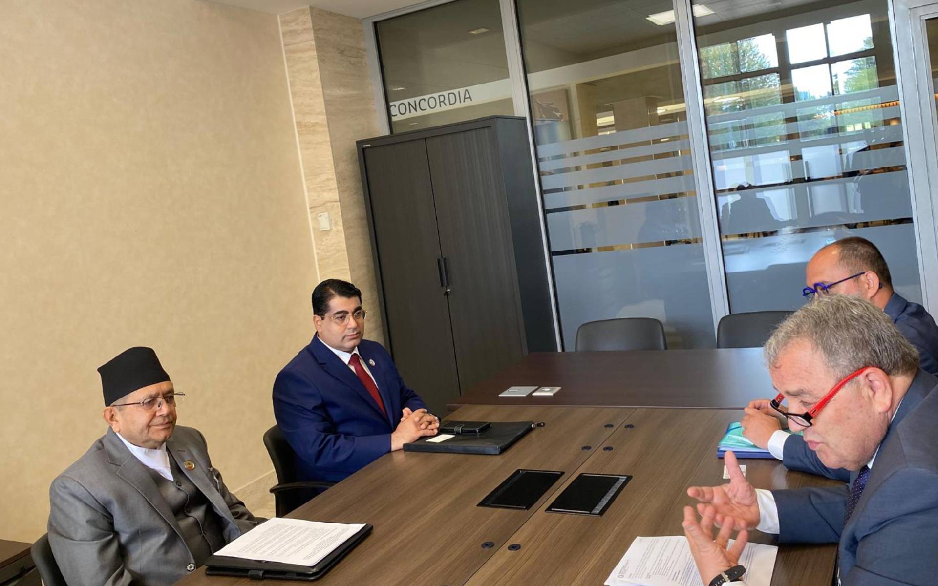 Speaker Ghimire Holds Bilateral Meetings at Global Speakers’ Conference in Geneva