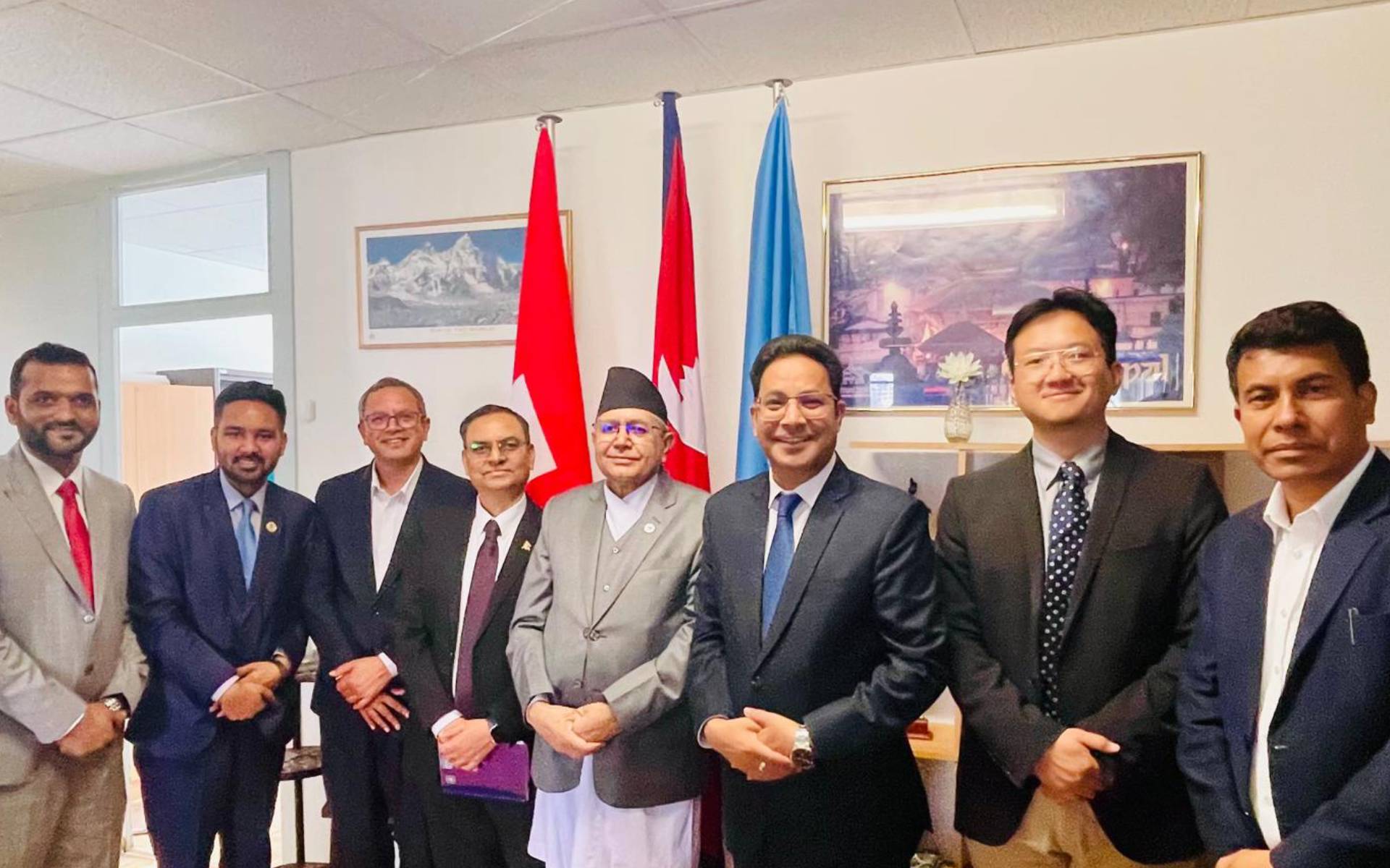 Speaker Ghimire Visits Nepal’s Permanent Mission in Geneva