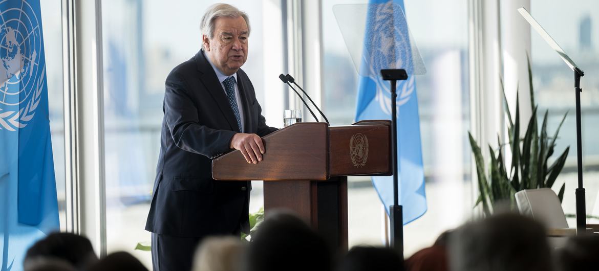 Secretary-General António Guterres delivers a special address on Climate Action 'A Moment of Opportunity: Supercharging the New Energy Era.'