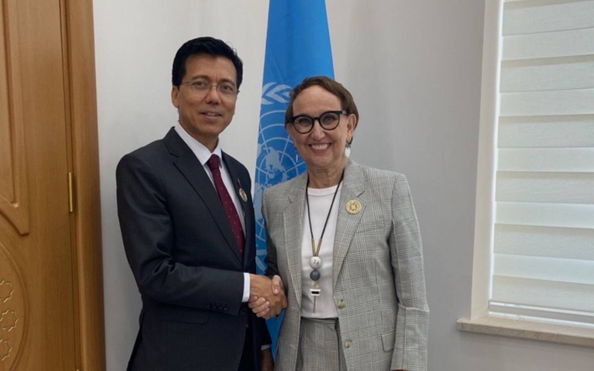 ECOSOC President Thapa Meets UNCTAD Secretary-General at LLDC3