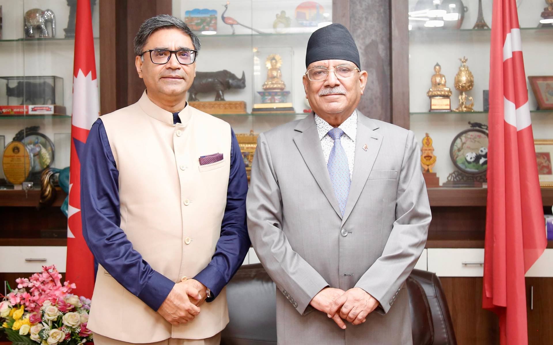 Indian Foreign Secretary Misri Meets Former PM Dahal