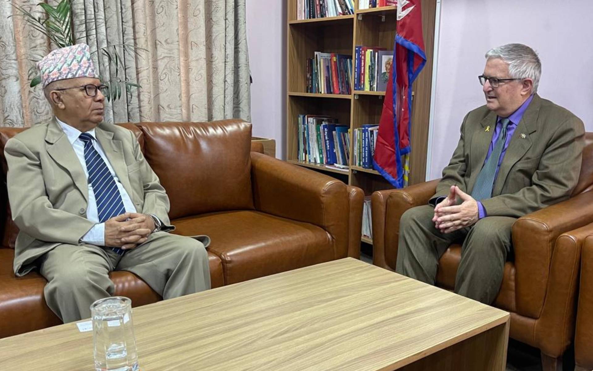 Israeli Ambassador Meets Former Prime Minister Madhav Kumar Nepal