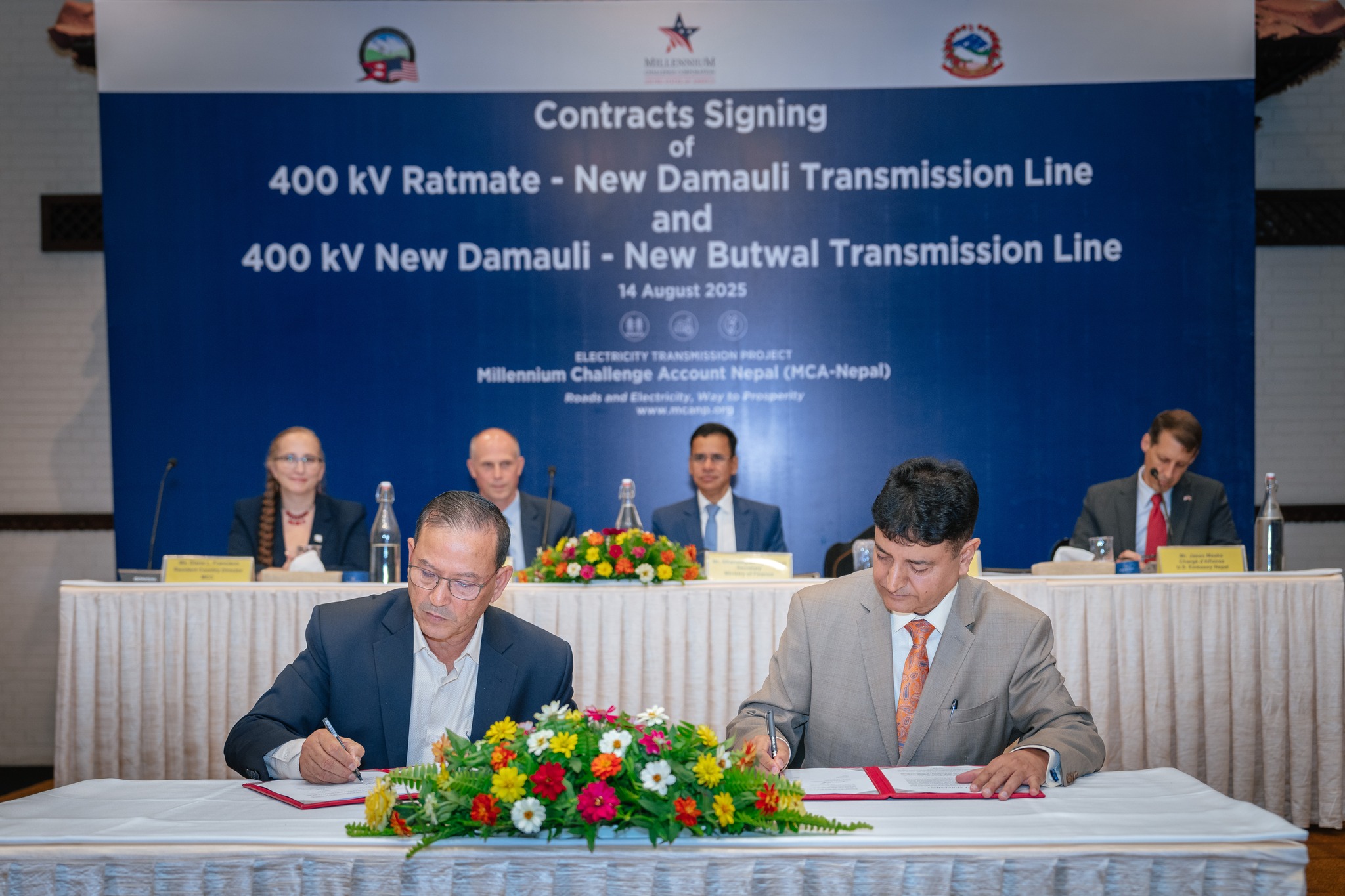 MCA-Nepal Signs $154.5 Million Contracts for MCC Transmission Project