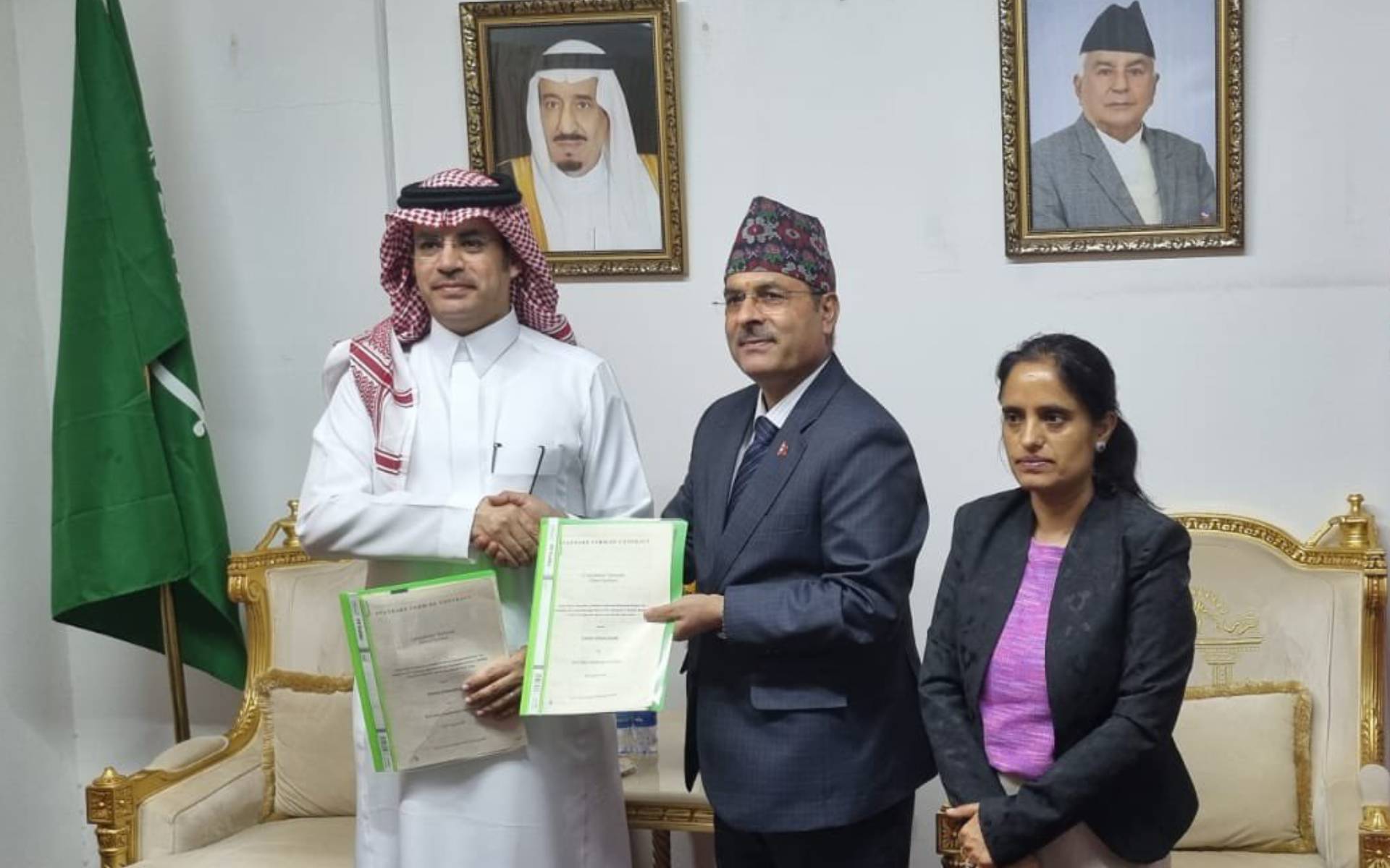 Nepal Embassy in Saudi Arabia Signs Agreement for Chancery and Residence Master Plan