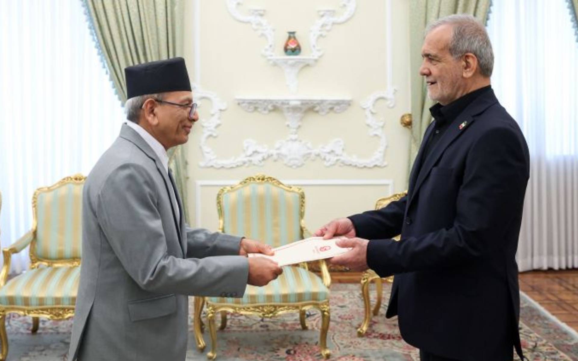 Non-Residential Ambassador Paudel presents letters of credence