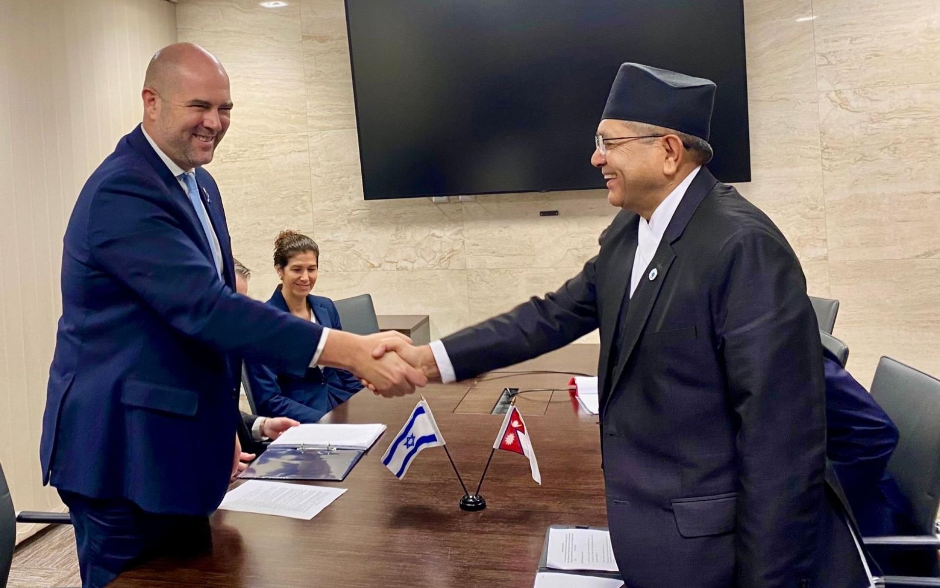 Speaker Ghimire Meets Israeli Counterpart at World Conference