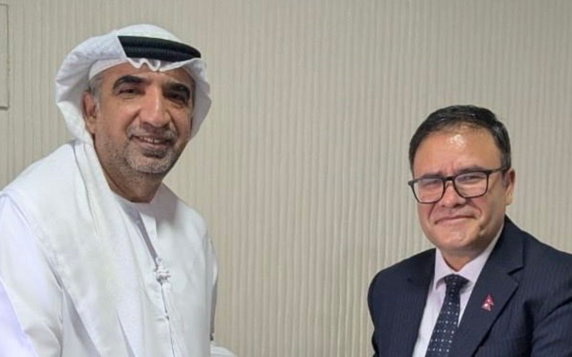 Joint Secretary Khadka Meets UAE Ambassador Al-Shamsi to Nepal to Strengthen Ties