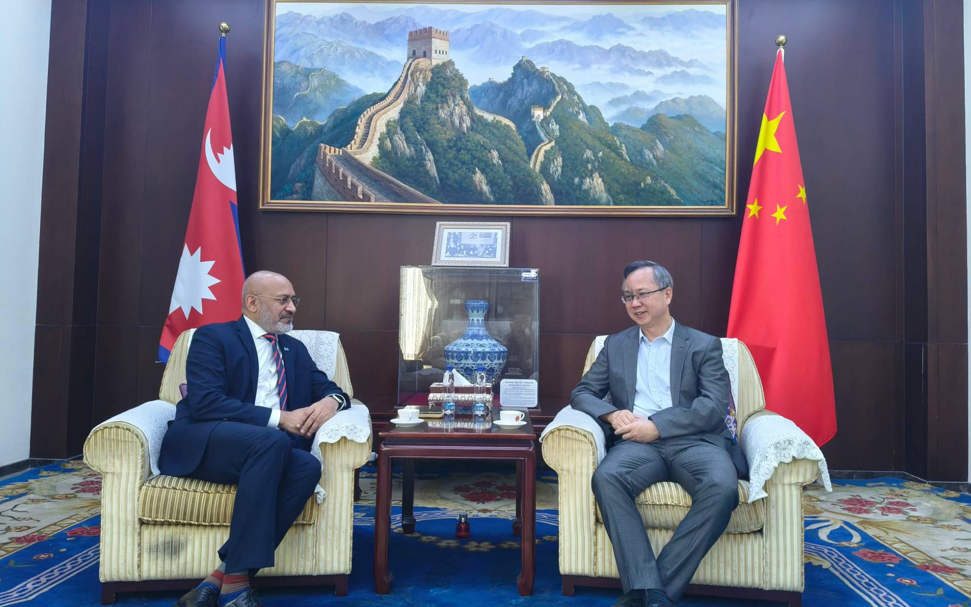 Chinese Ambassador Meets WFP Nepal Representative