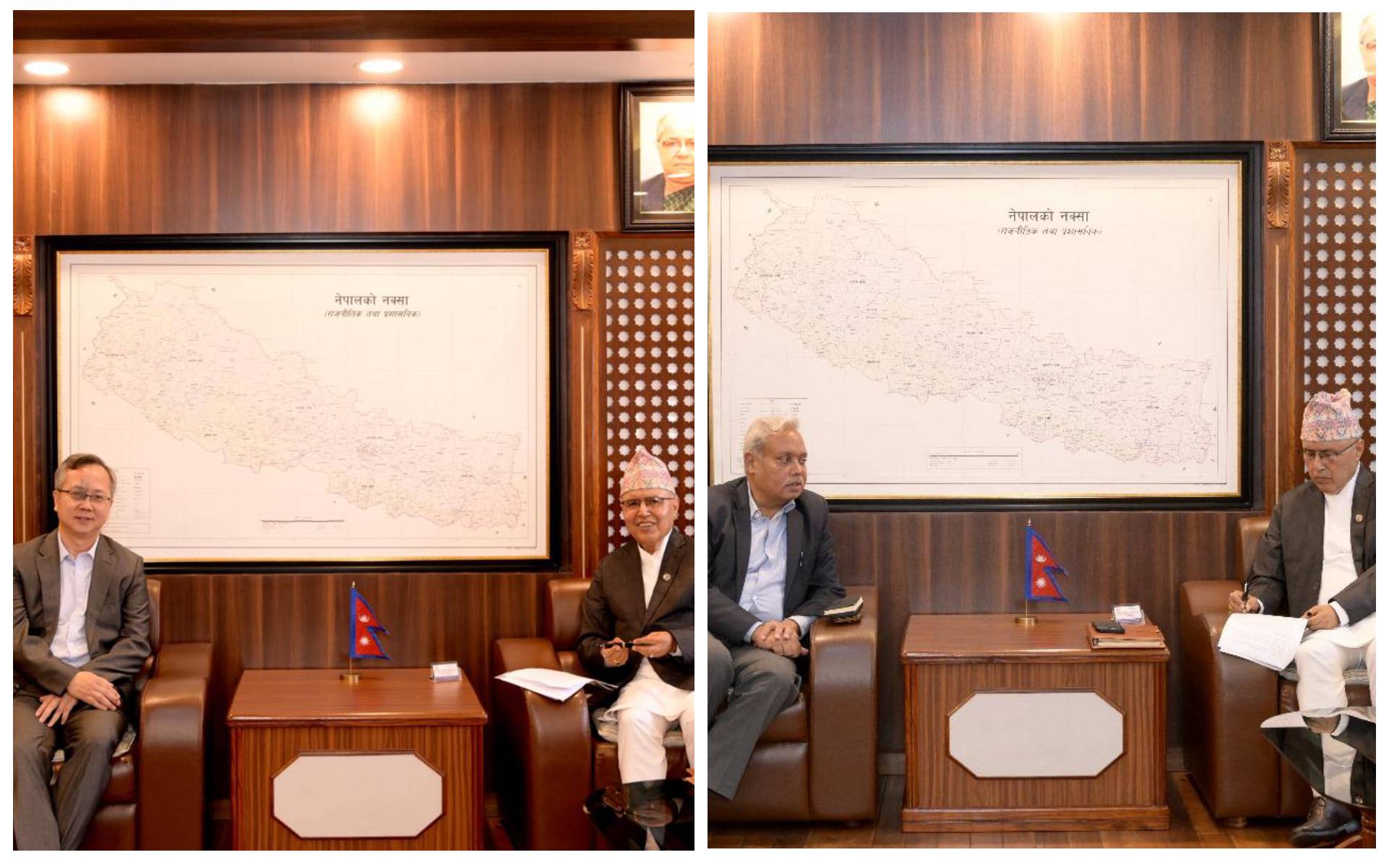 Finance Minister Khanal Meets Indian and Chinese Ambassadors