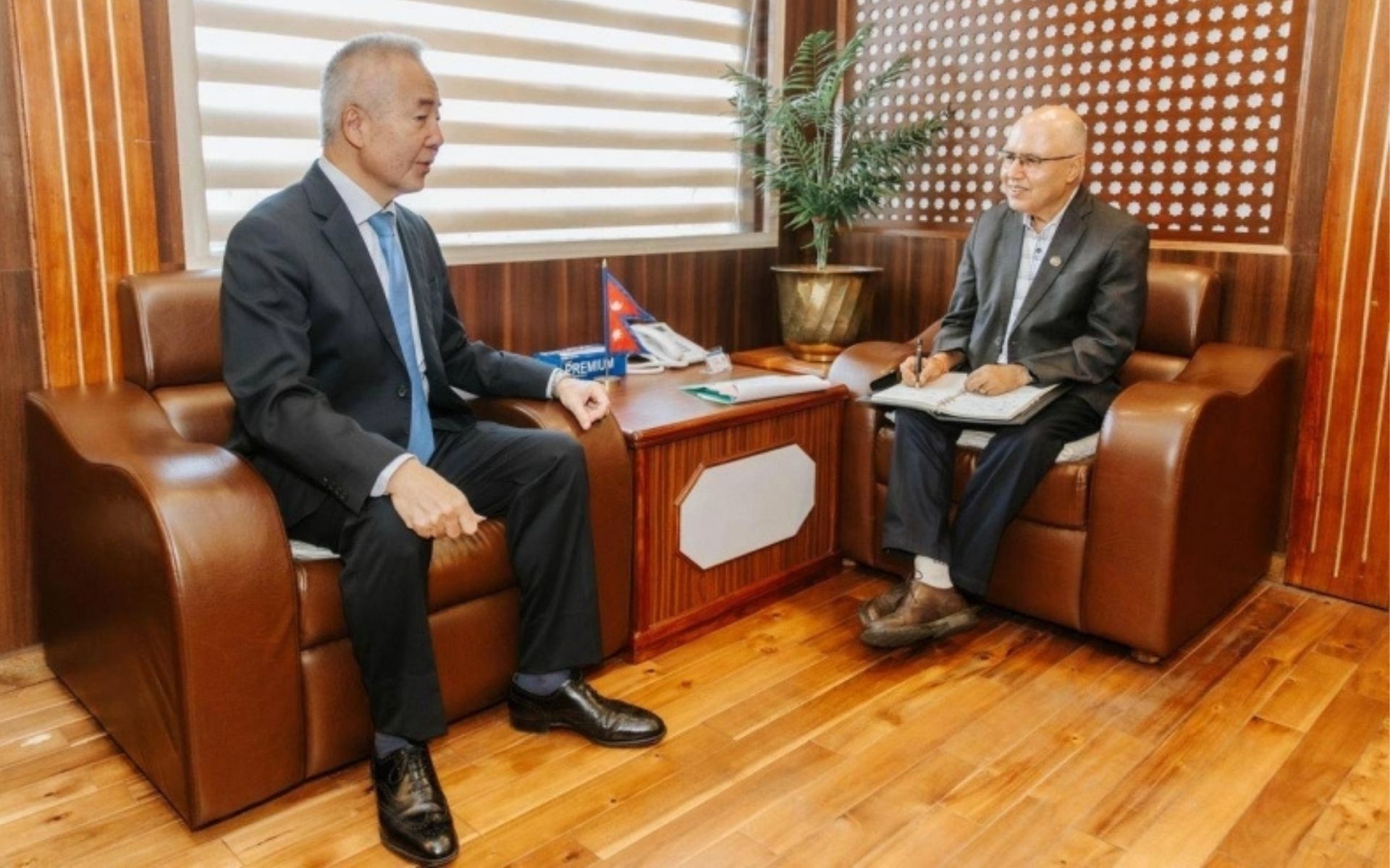 Japanese Ambassador Meets Finance Minister Rameshore Khanal to Discuss Nepal’s Transitional Phase and Development Projects