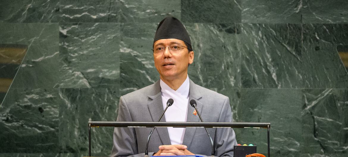 Addressing the Historic 80th High-level session of the UNGA, Leader of the Nepali Delegation Ambassador Thapa Calls for Multilateralism, Climate Justice, and Youth-Inspired Democracy