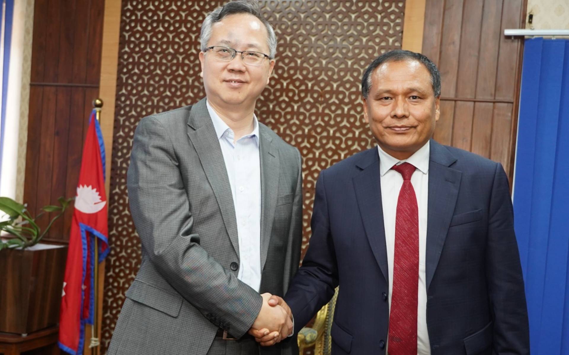 Chinese Ambassador Chen Song Meets Minister Ghising