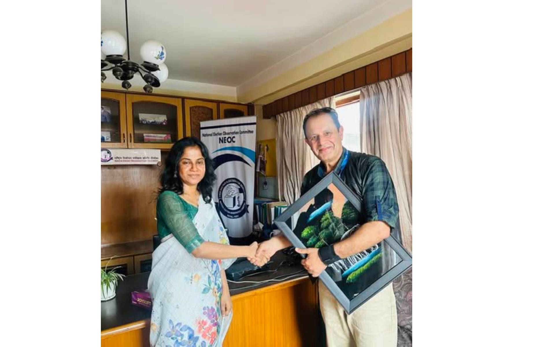 Sri Lankan Diplomat Meets Dr. Siwakoti in Kathmandu
