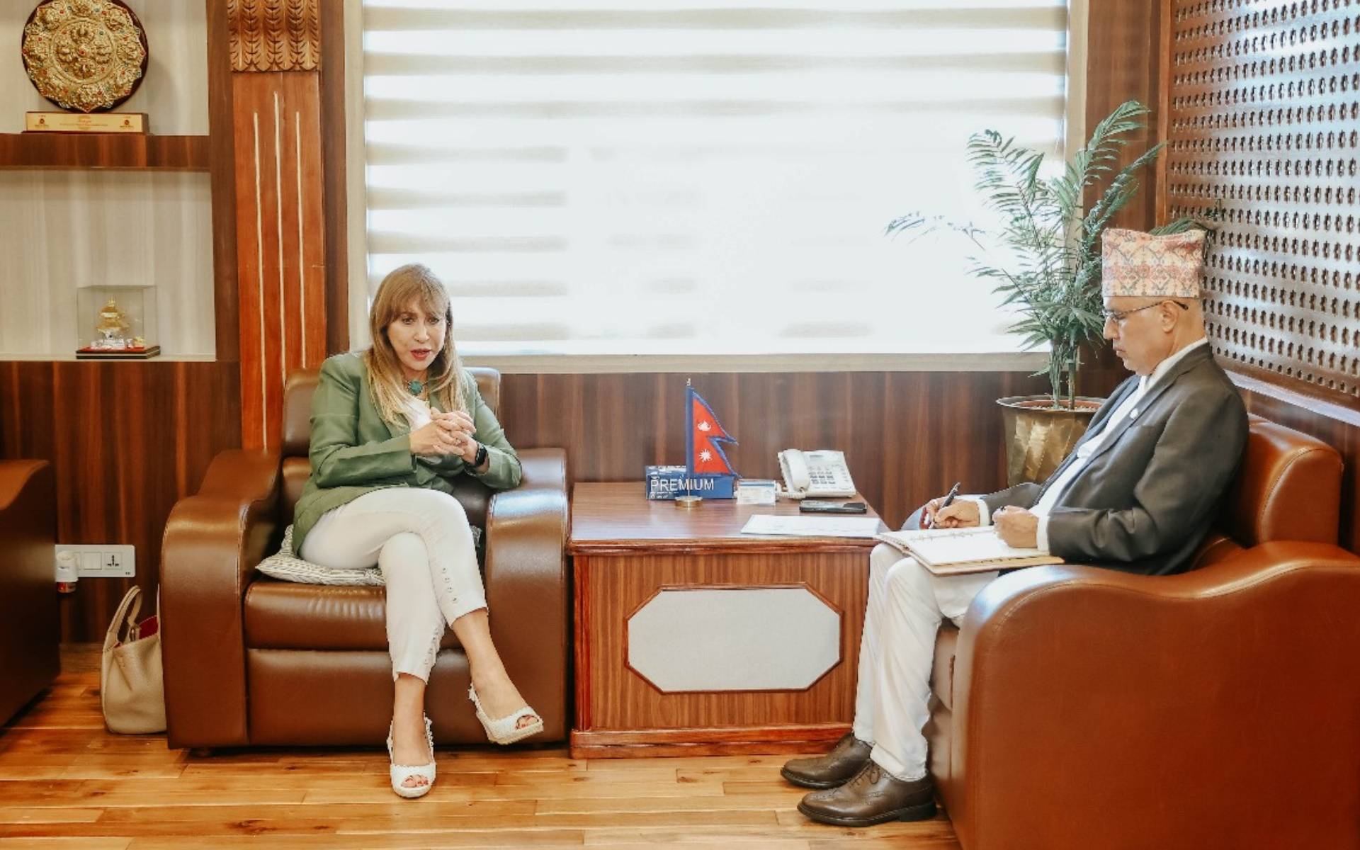 UN Resident Coordinator Hanaa Meets Finance Minister Rameshore Khanal