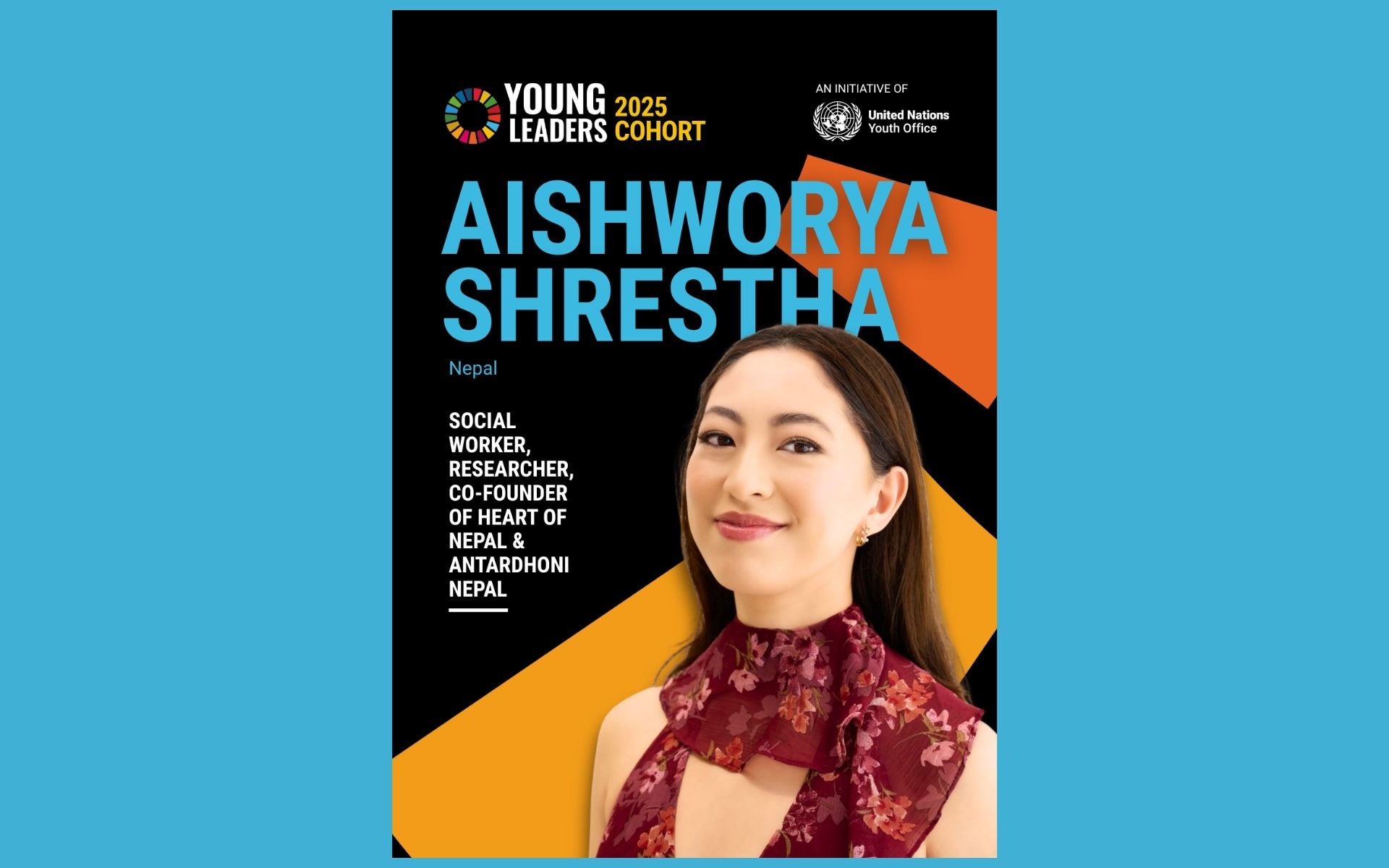 Nepal’s Aishworya Shrestha Among 17 Named UN Youth Leaders for SDGs