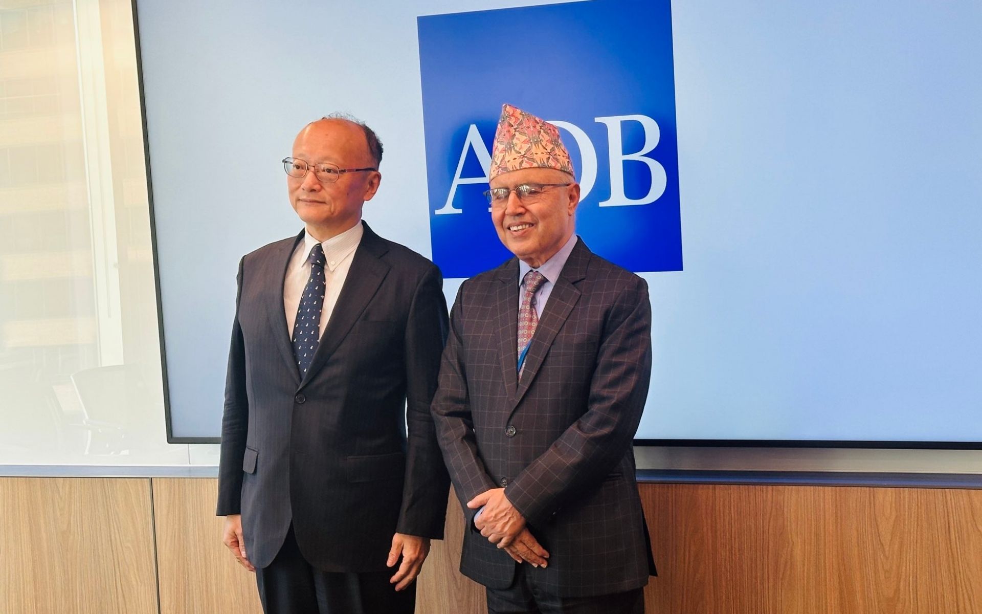 Finance Minister Khanal Holds meeting with ADB President Masato Kanda in Washington