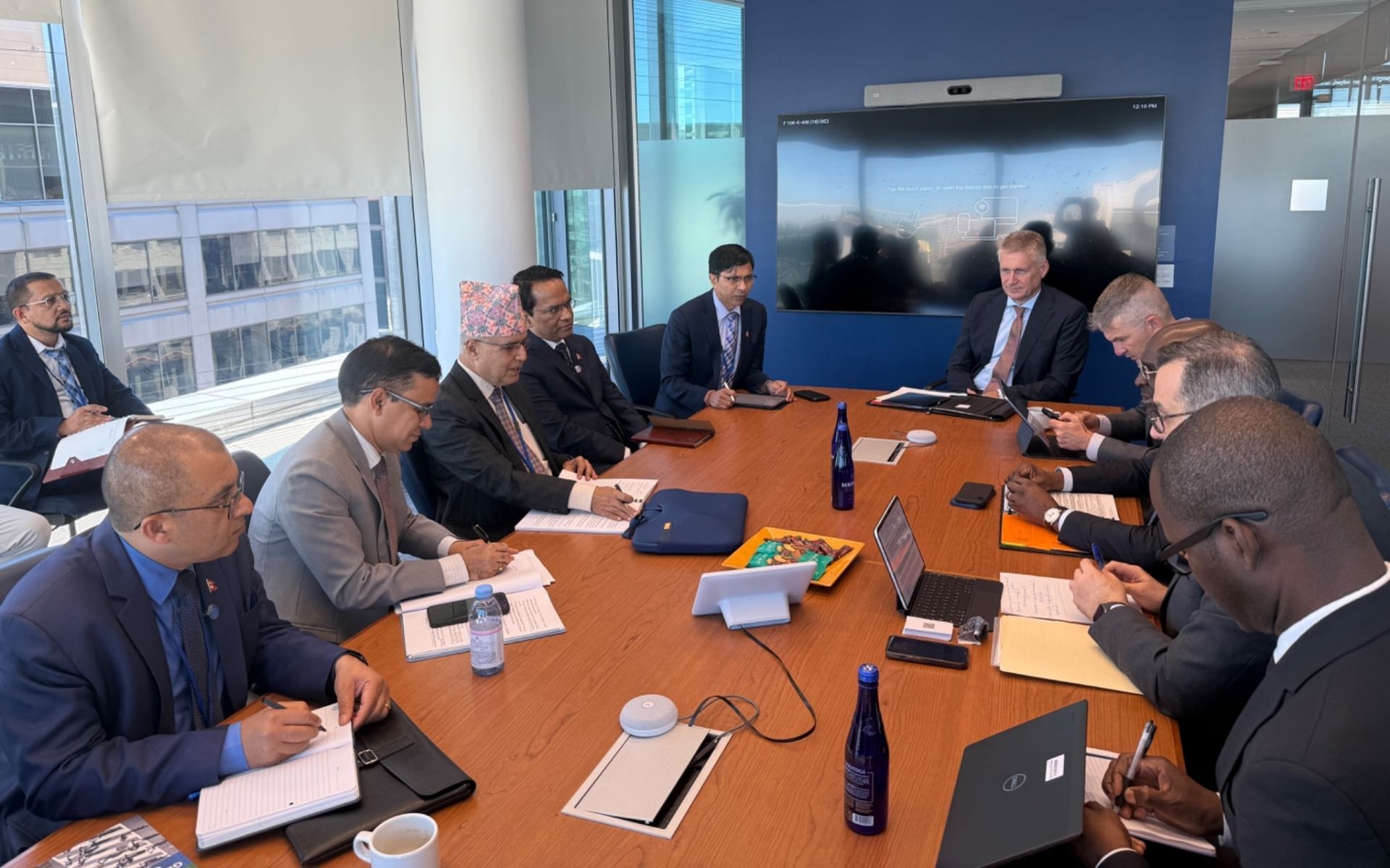 Finance Minister Khanal Meets IFC Acting Regional Vice President Forlemu