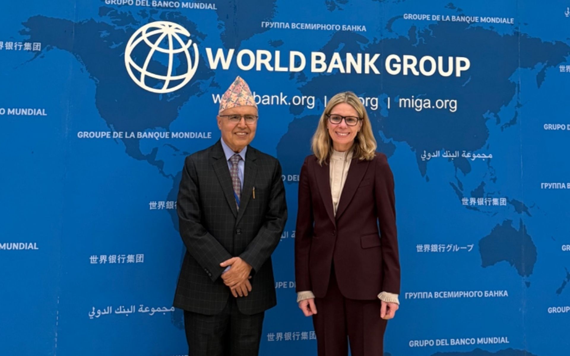 Finance Minister Khanal Meets World Bank Managing Director in Washington D.C.