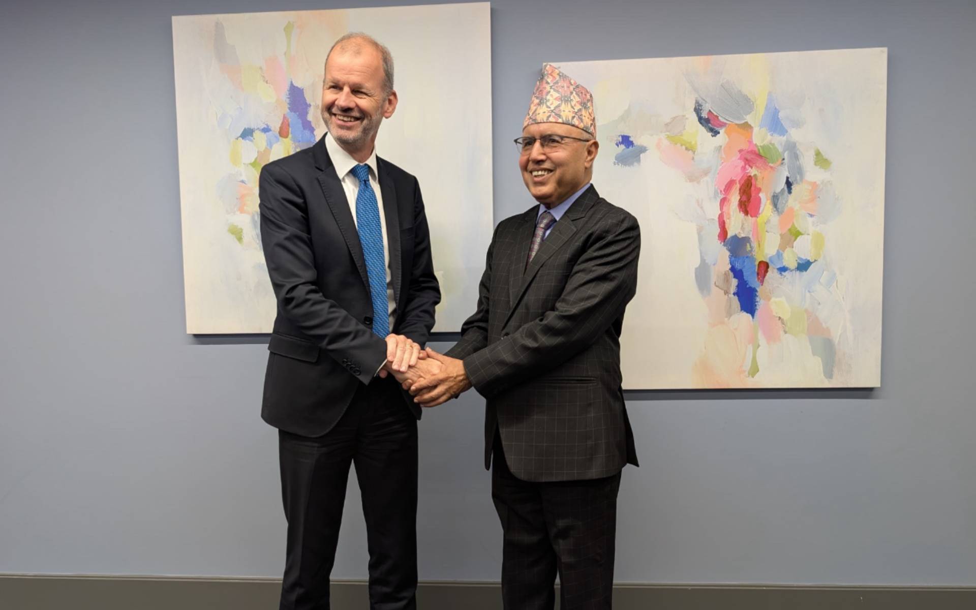 Finance Minister Khanal, World Bank Group Vice President Meet in Washington DC