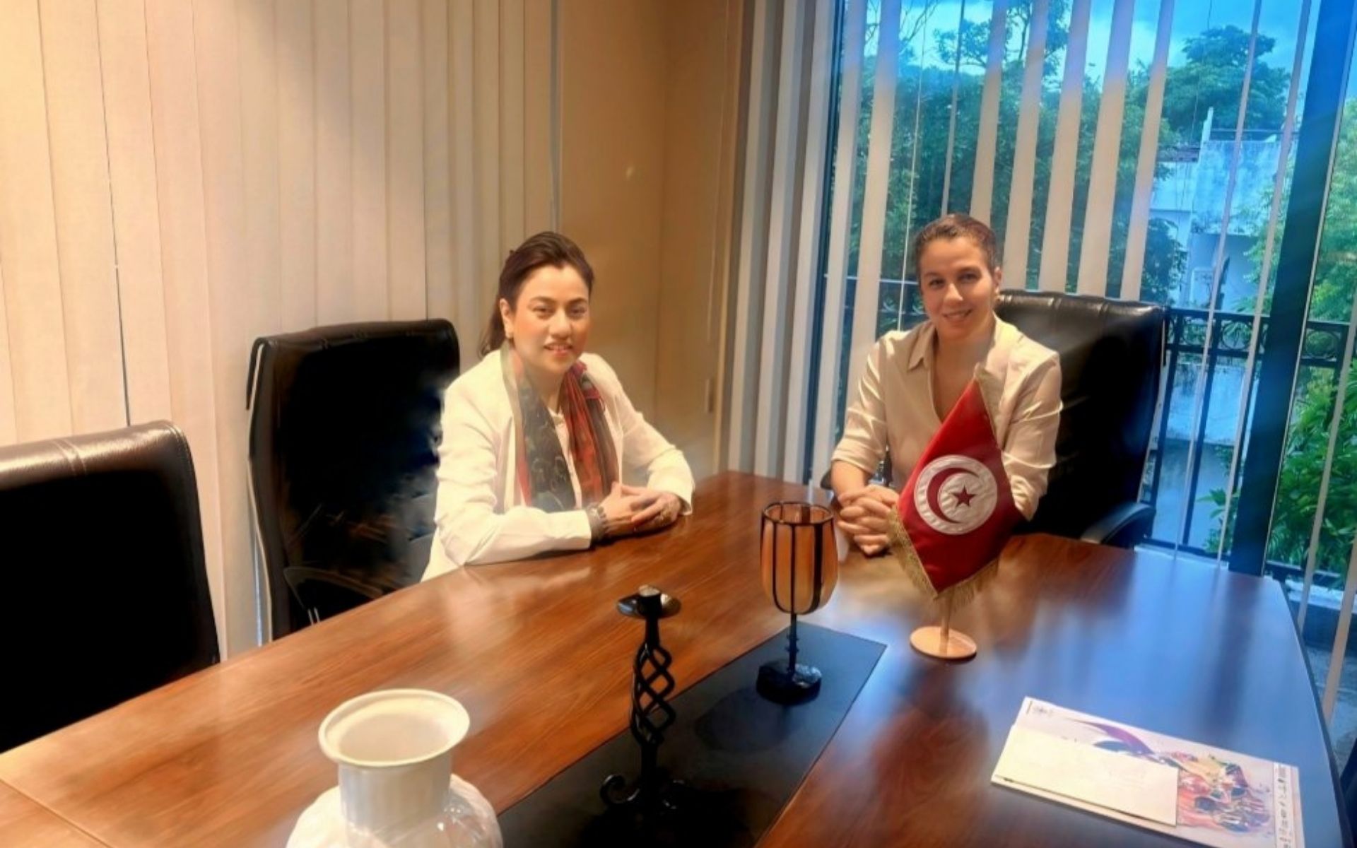 Honorary Consul Rana Meets Tunisian Ambassador on Nepal’s Participation in Global Village Night