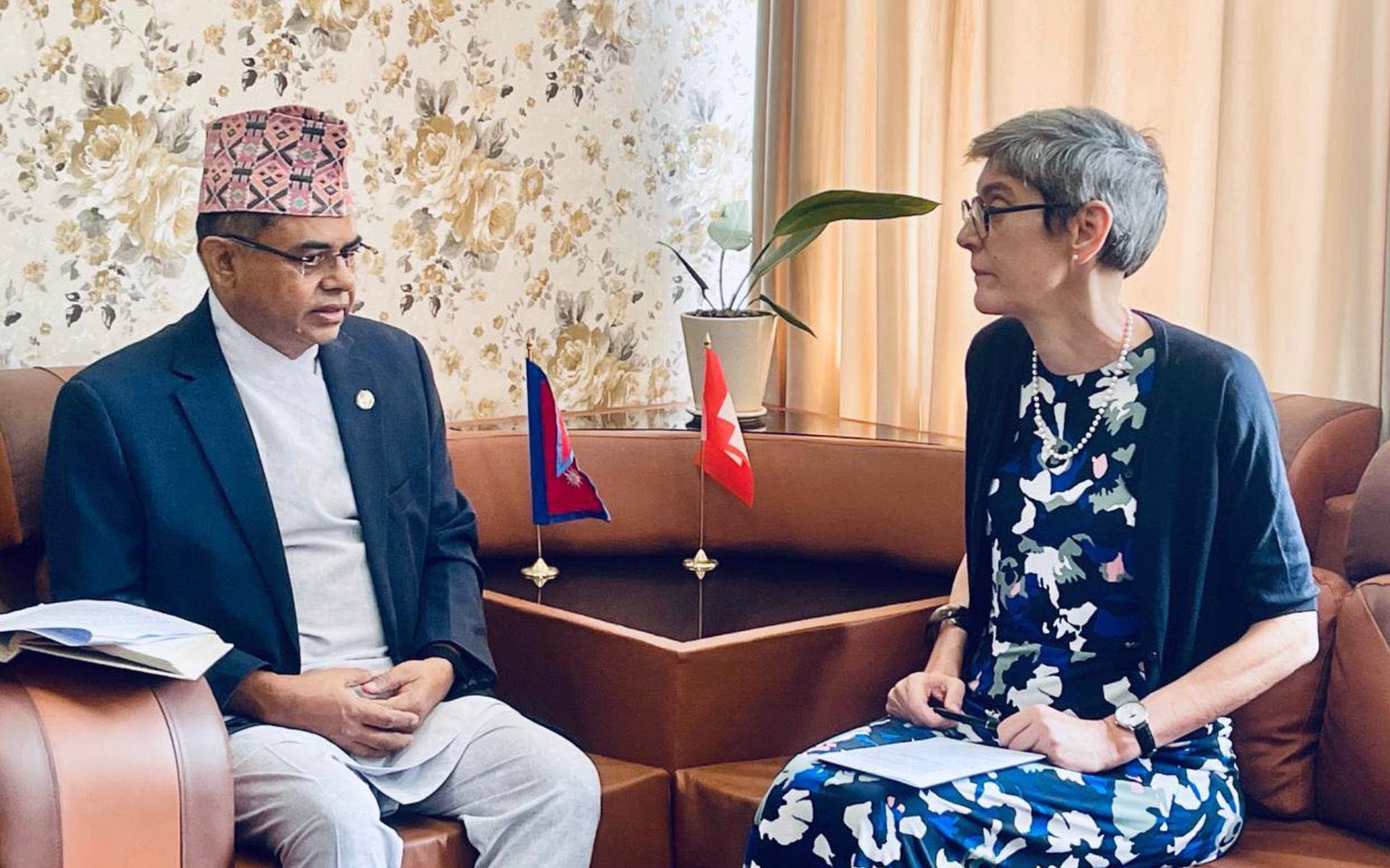 Swiss Ambassador Meets Law Minister Sinha to Discuss 70 Years of Bilateral Ties