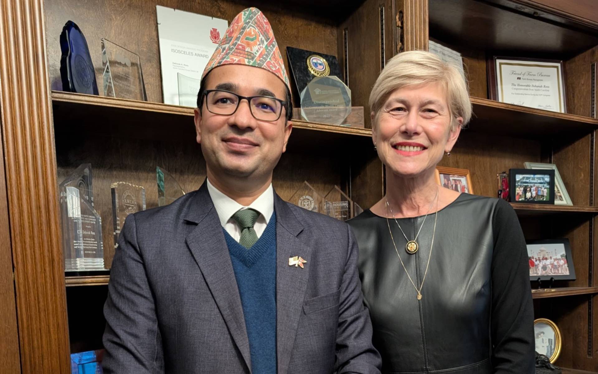 Chargé d’Affaires Aran Meets U.S. Congresswoman Deborah Ross