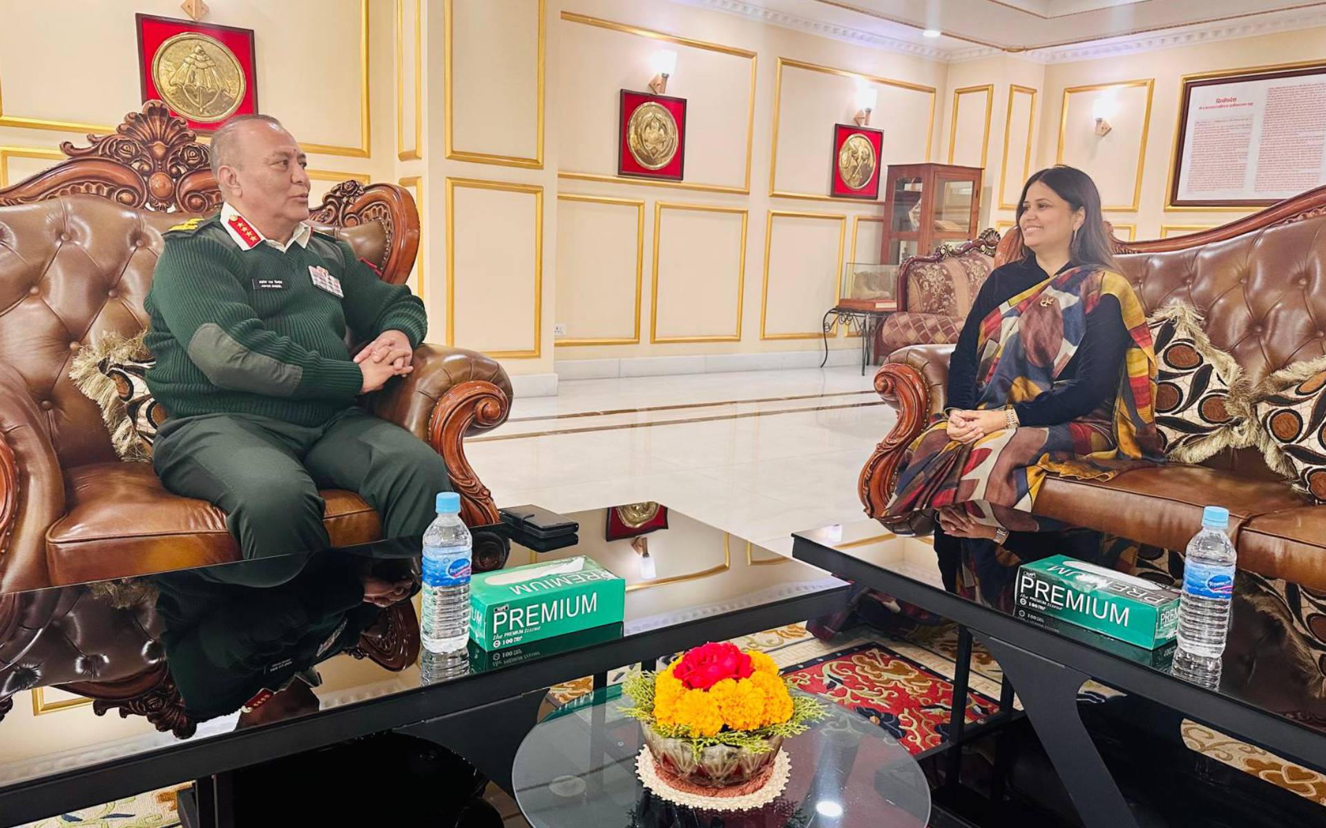 Dr. Sarmila Parajuli Dhakal Calls on Chief of Army Staff Sigdel