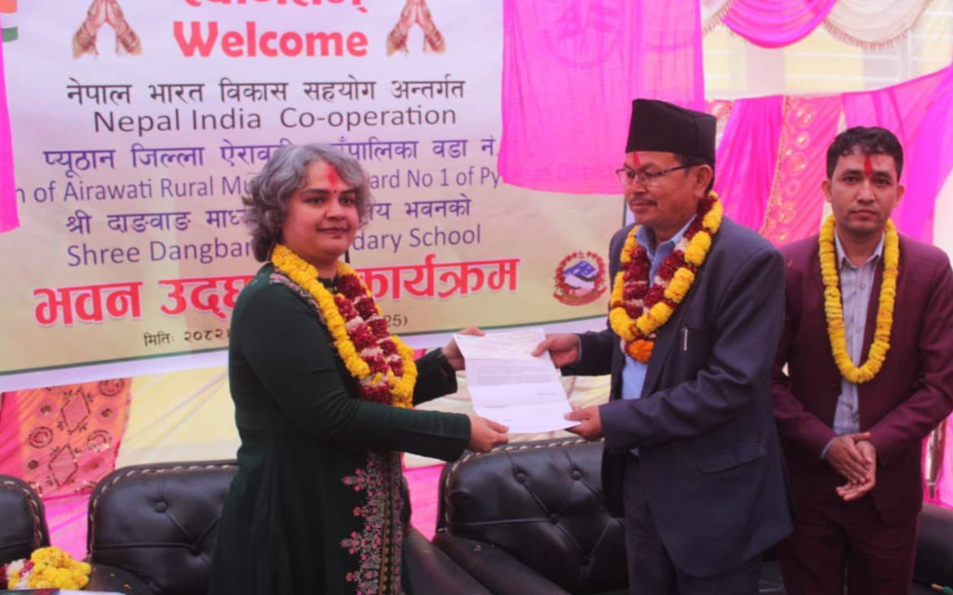 India-Supported School and Hostel Buildings Inaugurated in Pyuthan