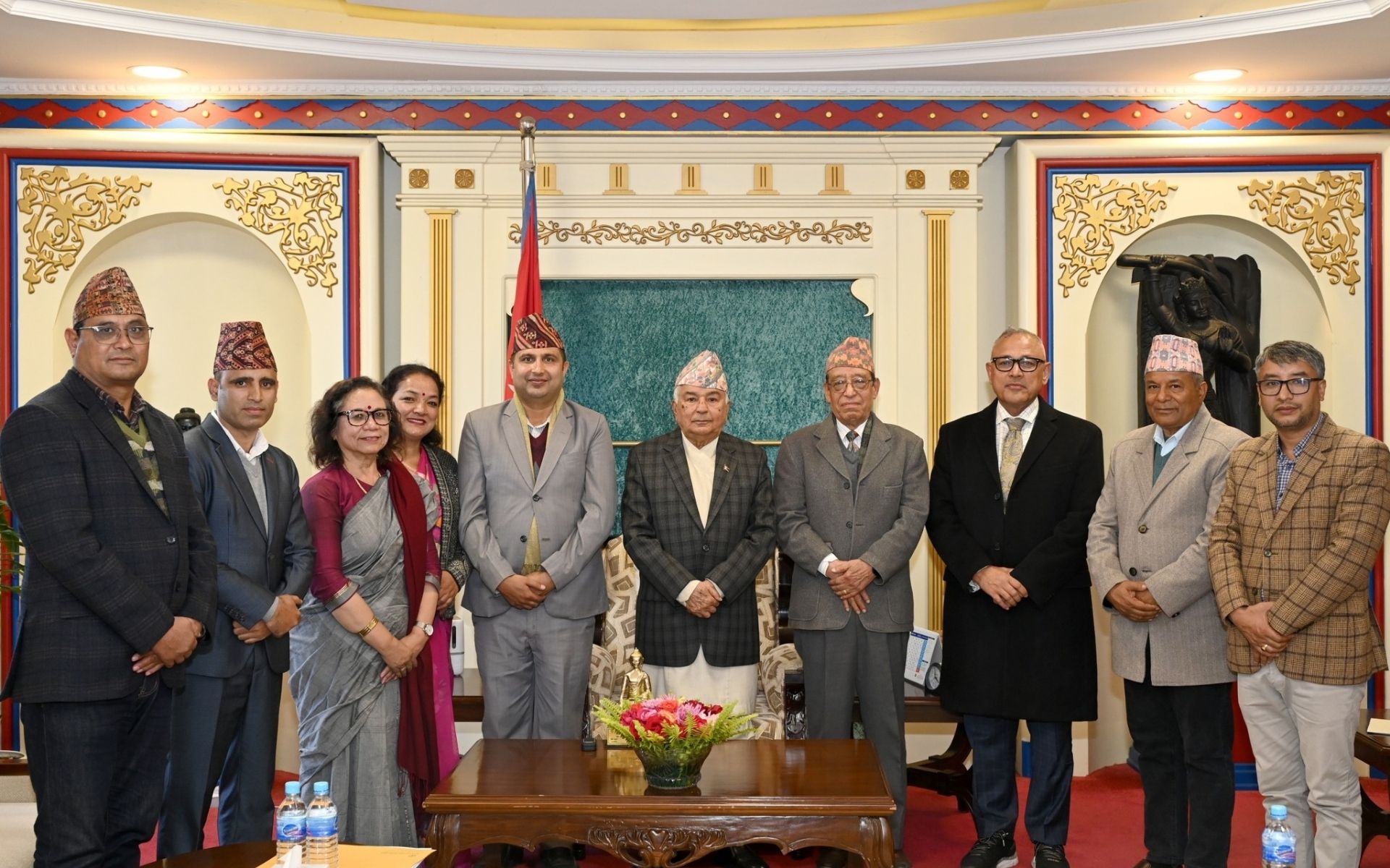 NFN and Civil Society Representatives Delegation Meets President Paudel to Discuss Political Situation