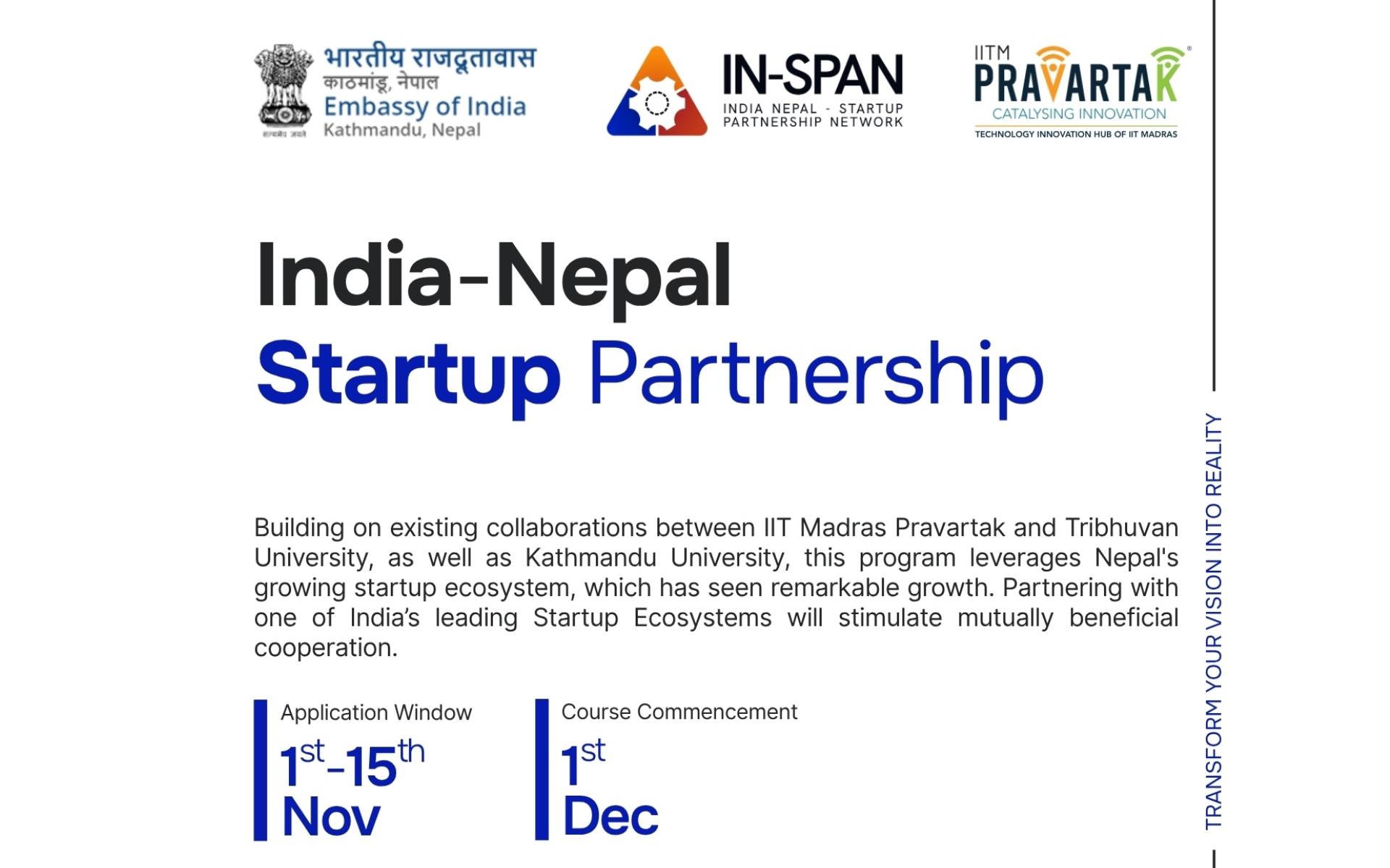 Embassy of India Hosts Orientation on India–Nepal Startup Partnership Network (IN-SPAN)
