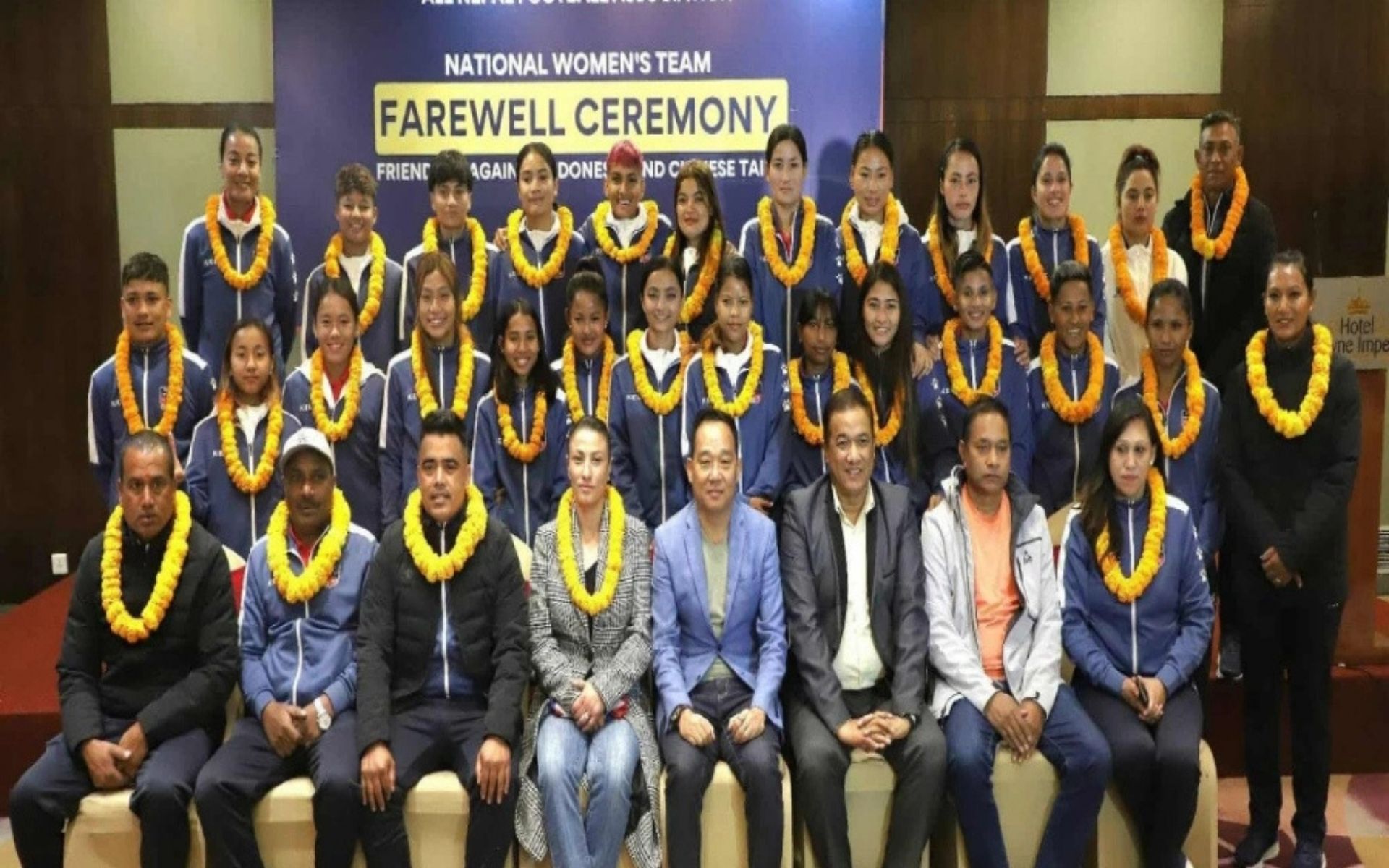 Nepal Women’s National Football Team Departs for Indonesia for Tri-Nation Tournament