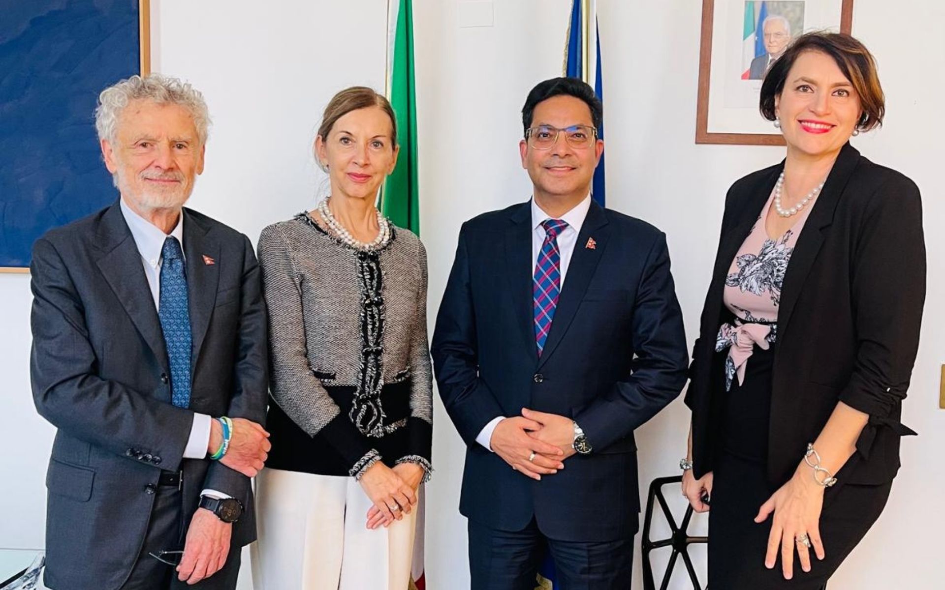 Nepal’s UN Representative Meets Italy’s Director General for Global Affairs in Rome