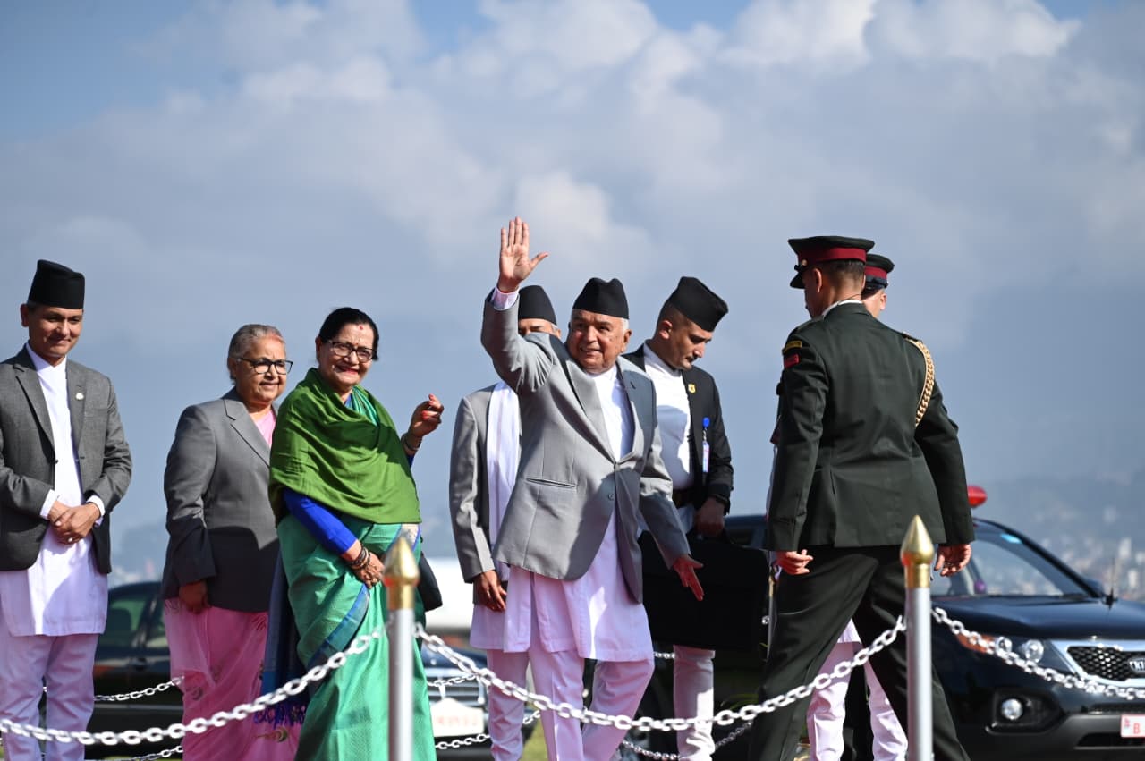 President Paudel Off to Doha to Participate in the 2nd World Summit for Social Development