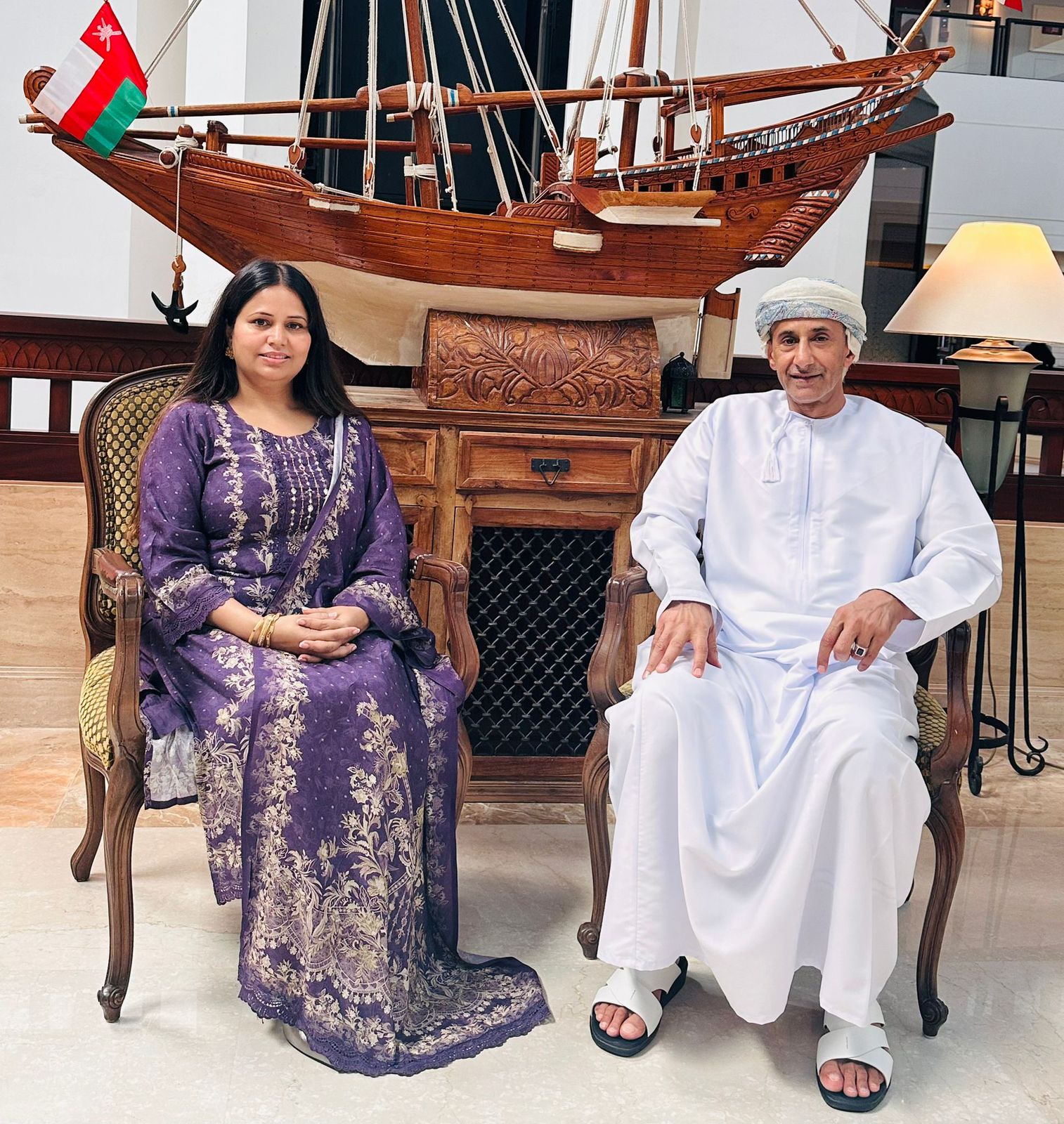 IRGDD President Amb. Dr. Parajuli Meets Director General of the Diplomatic Academy of Oman Amb. Al Maani