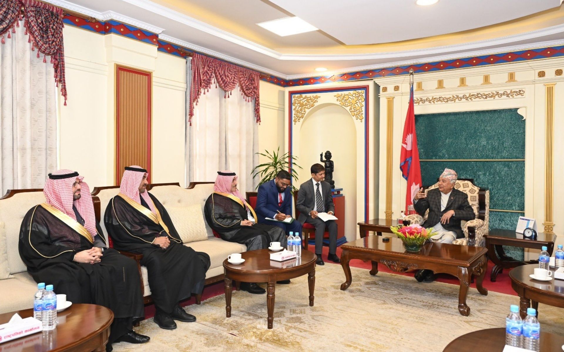 Saudi Ambassador Pays Farewell Call on President Paudel