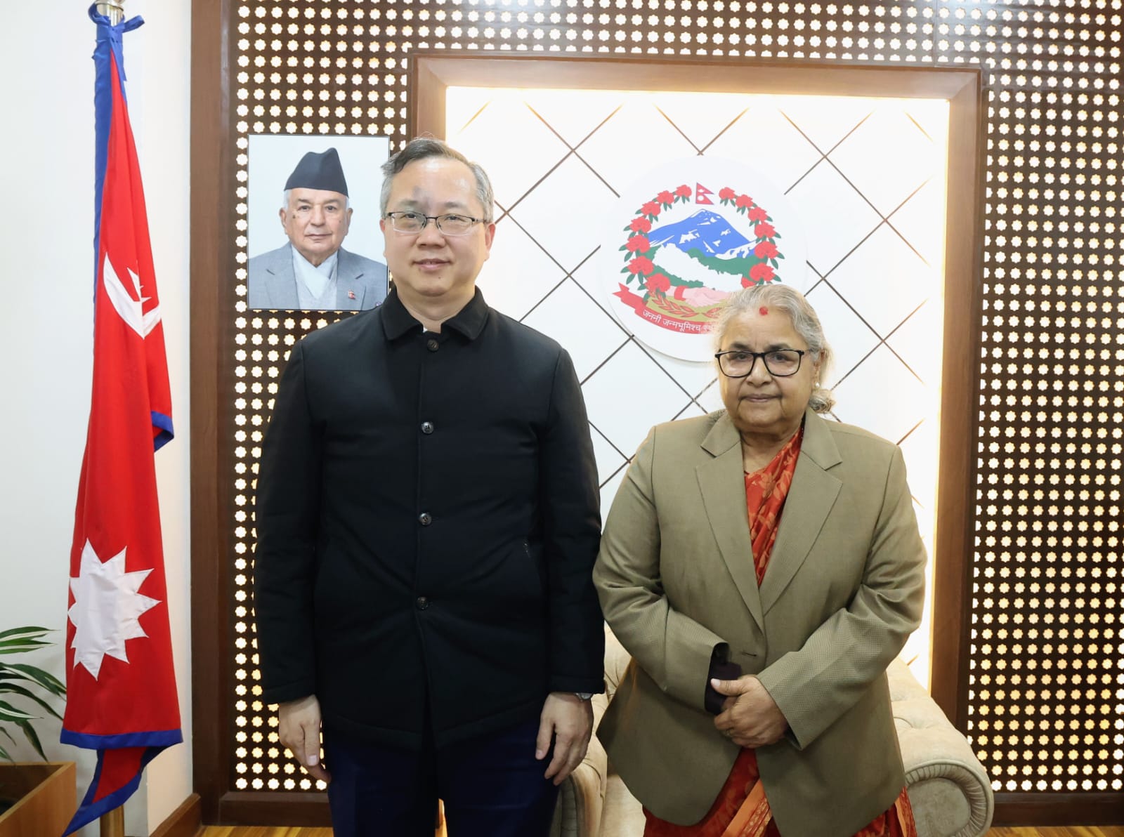 Chinese Ambassador Chen Pays Farewell Call on Prime Minister Karki