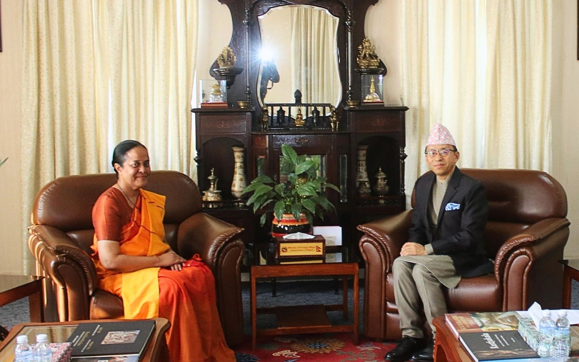 Foreign Secretary Rai Meets Sri Lankan Ambassador Delpitiya